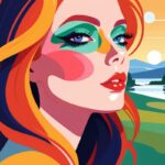 Макияж дня как искусство: создаем портрет в стиле пейзажных художников.