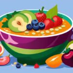 ПП-смузи-боул из свежих овощей и фруктов за 5 минут