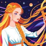Создаем невидимую космическую косыку из волос для вечерних образов